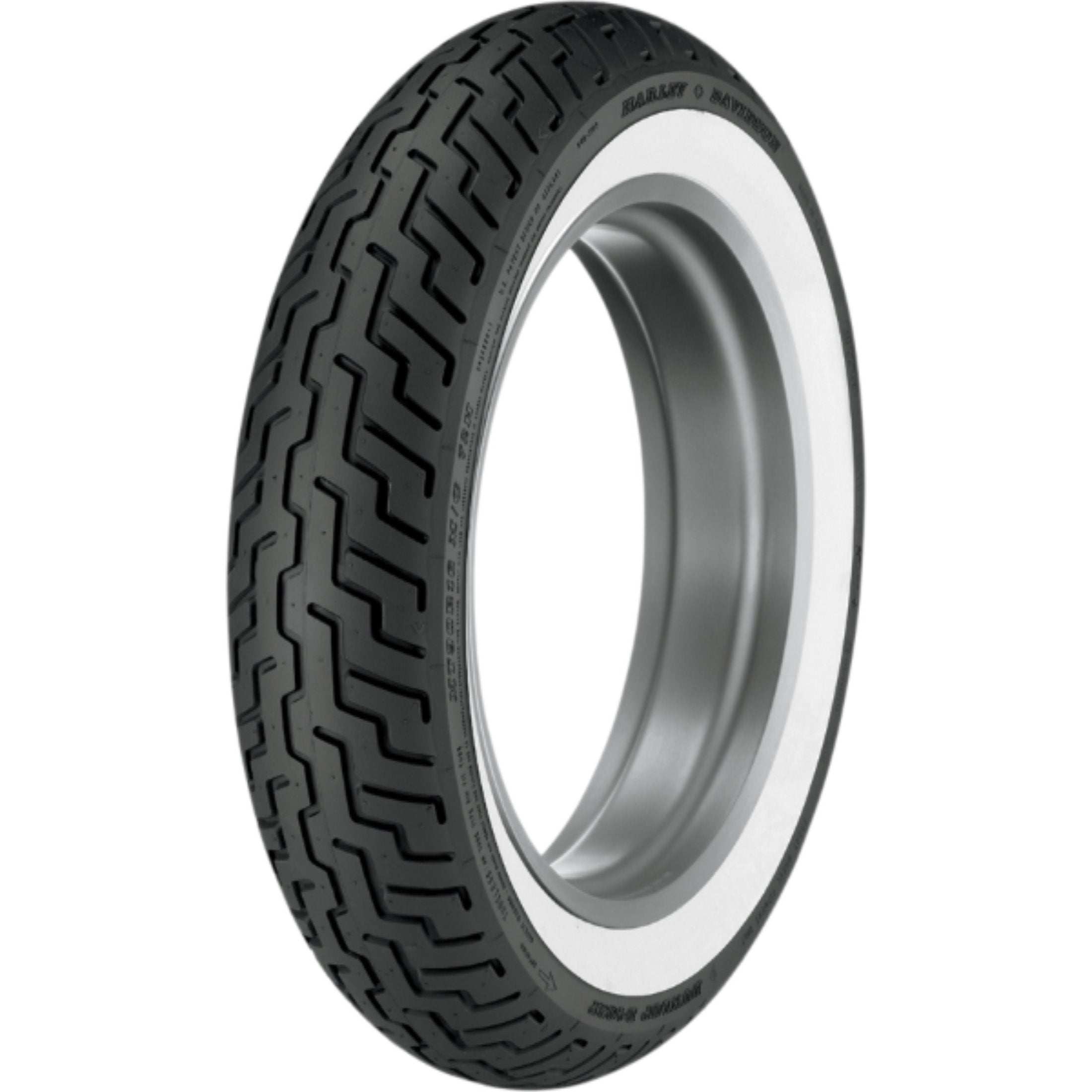 Dunlop D402 Wide Whitewall 16" Front Cruiser Tires-3022