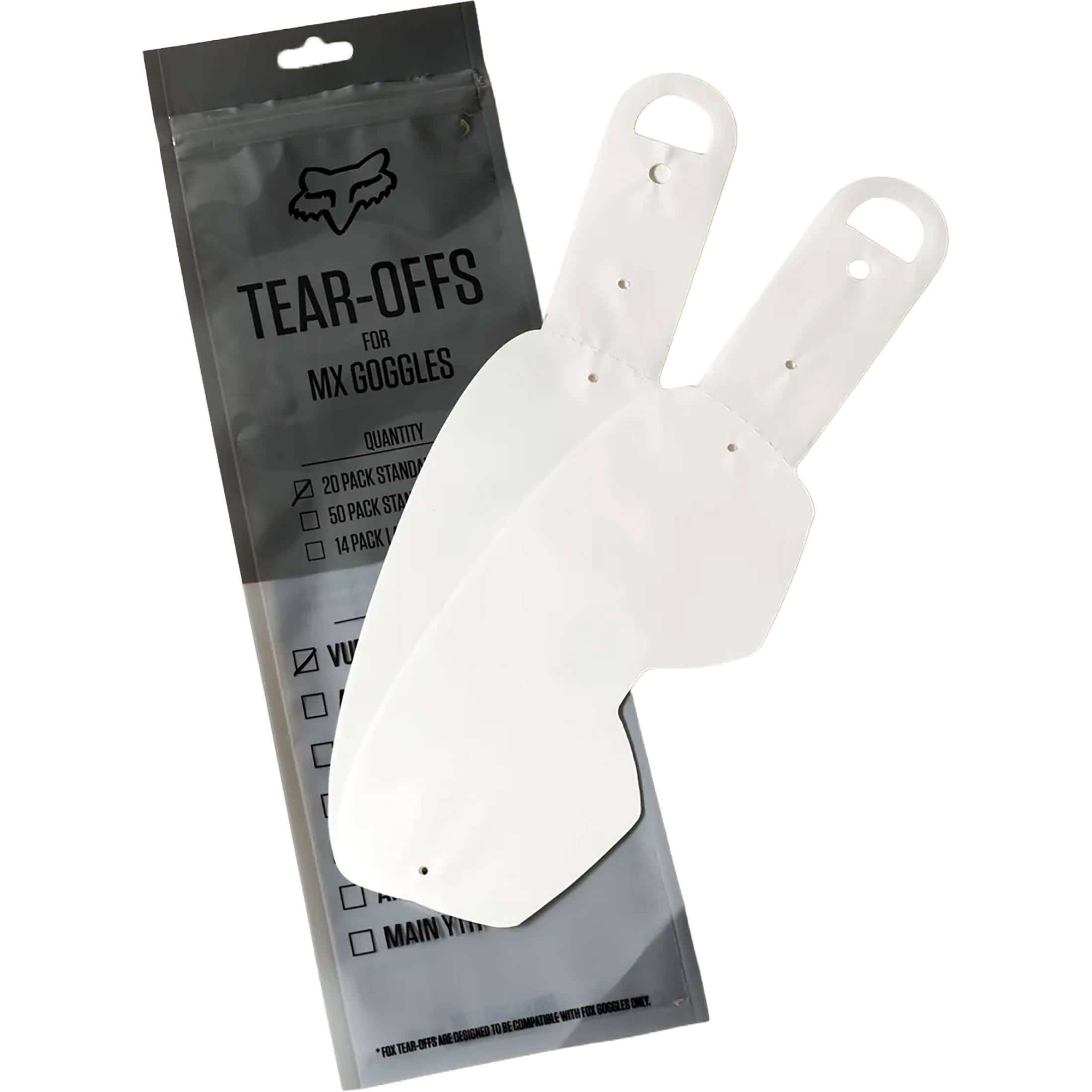Fox Racing Airspace & Main Laminated 20 Pack Tear-Offs Youth Goggles Accessories-25379