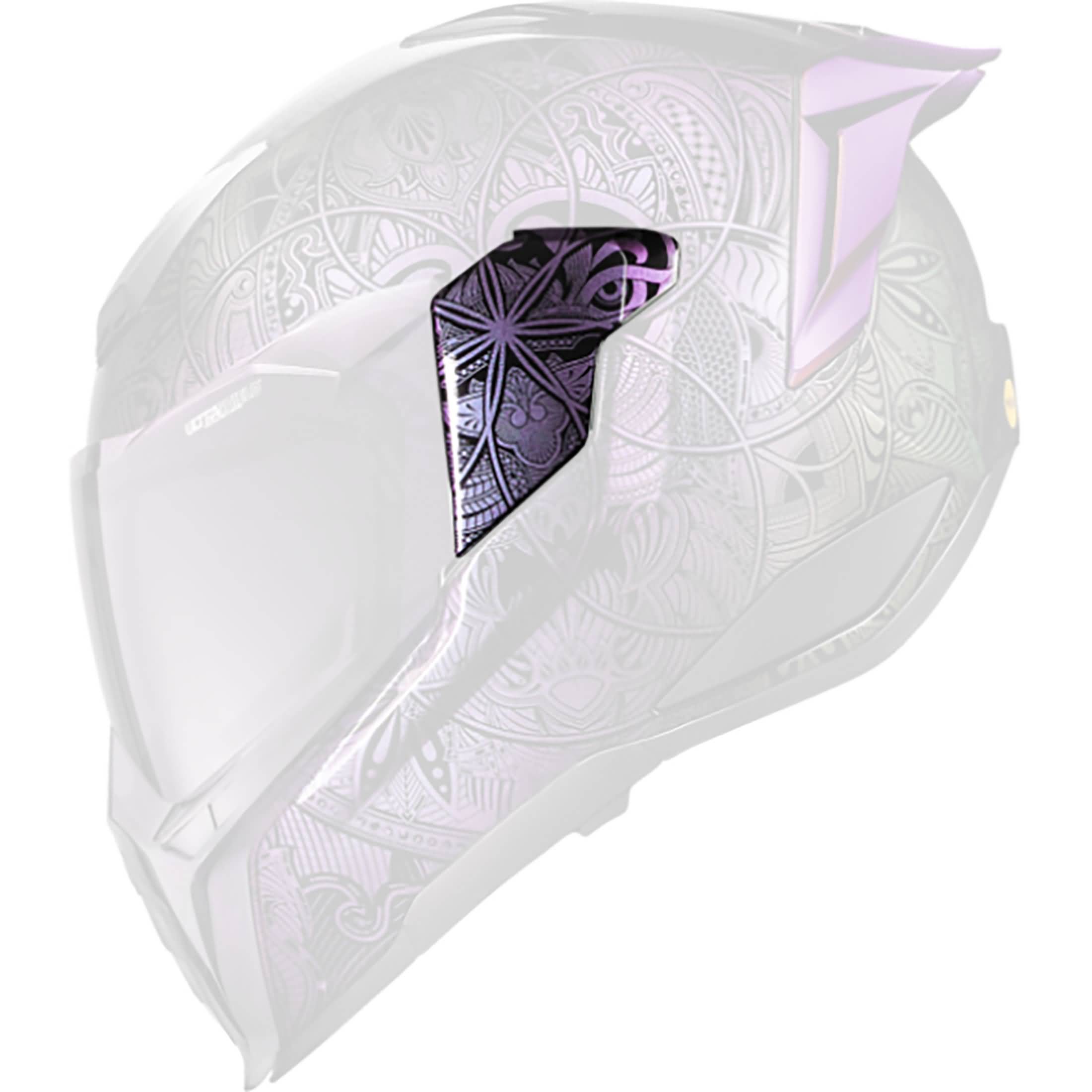 Icon Ultraflite Opal Mandala Side Plate Helmet Accessories-0133
