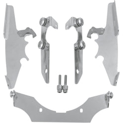 Memphis Shades Deluxe/Sabre Windshield Trigger-Lock Complete Mount Kit Motorcycle Accessories