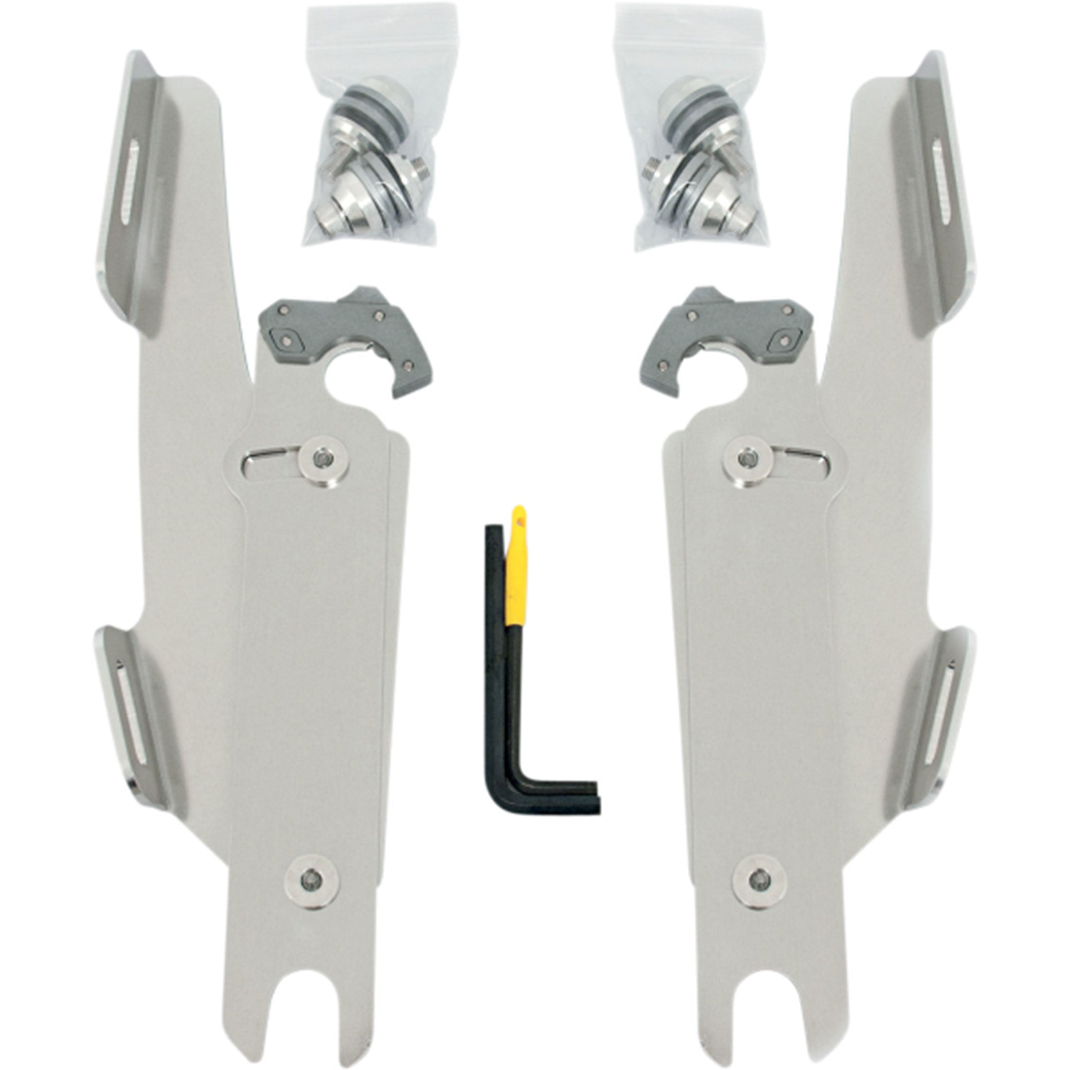 Memphis Shades Fats/Slim Windshield Trigger-Lock Complete Mount Kit Covered Forks Without Lightbar Motorcycle Accessories-2320