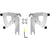 Memphis Shades FLHR Road Warrior Trigger-Lock Mount Kit Motorcycle Accessories