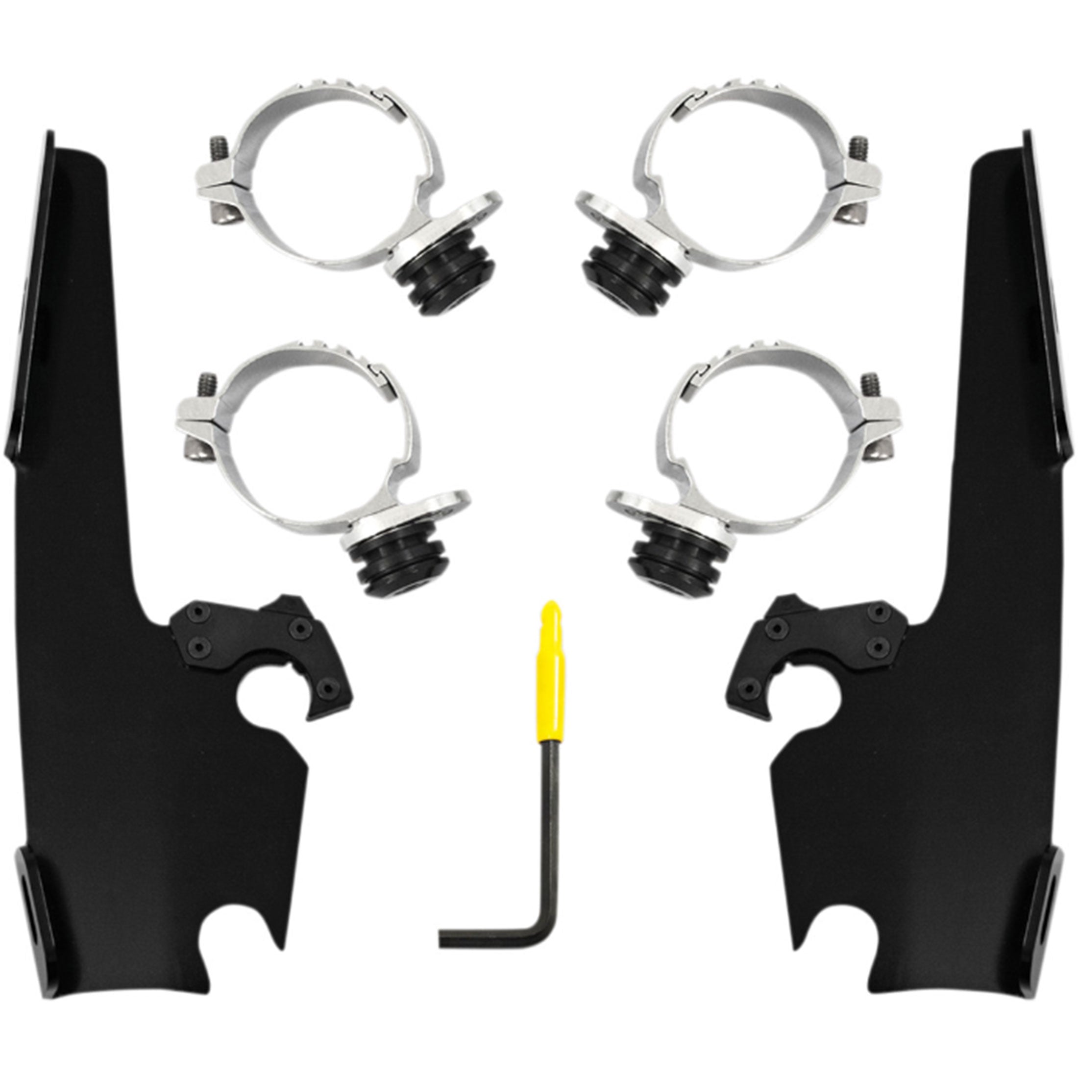 Memphis Shades FXLR Batwing Fairing Trigger-Lock Mounting Kit Motorcycle Accessories-2320