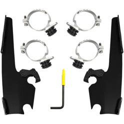 Memphis Shades FXLR Batwing Fairing Trigger-Lock Mounting Kit Motorcycle Accessories