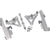 Memphis Shades Springer Fats/Slim Windshield Trigger-Lock Complete Mount Kit Motorcycle Accessories