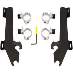 Memphis Shades Vegas Windshield Trigger-Lock Complete Mount Kit Motorcycle Accessories