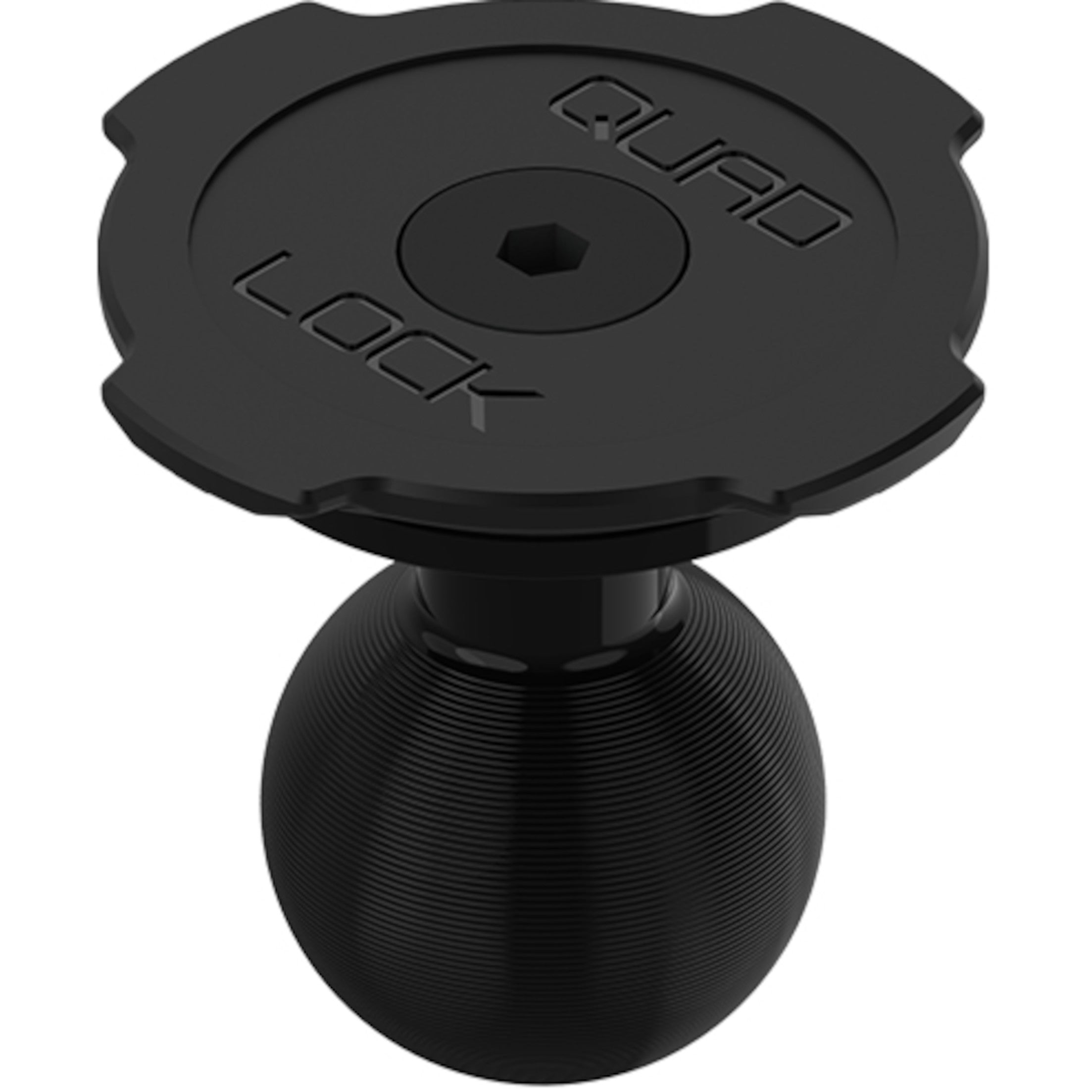 Quad Lock 20mm Ball Top Cap Adaptor Phone Accessories - Black
