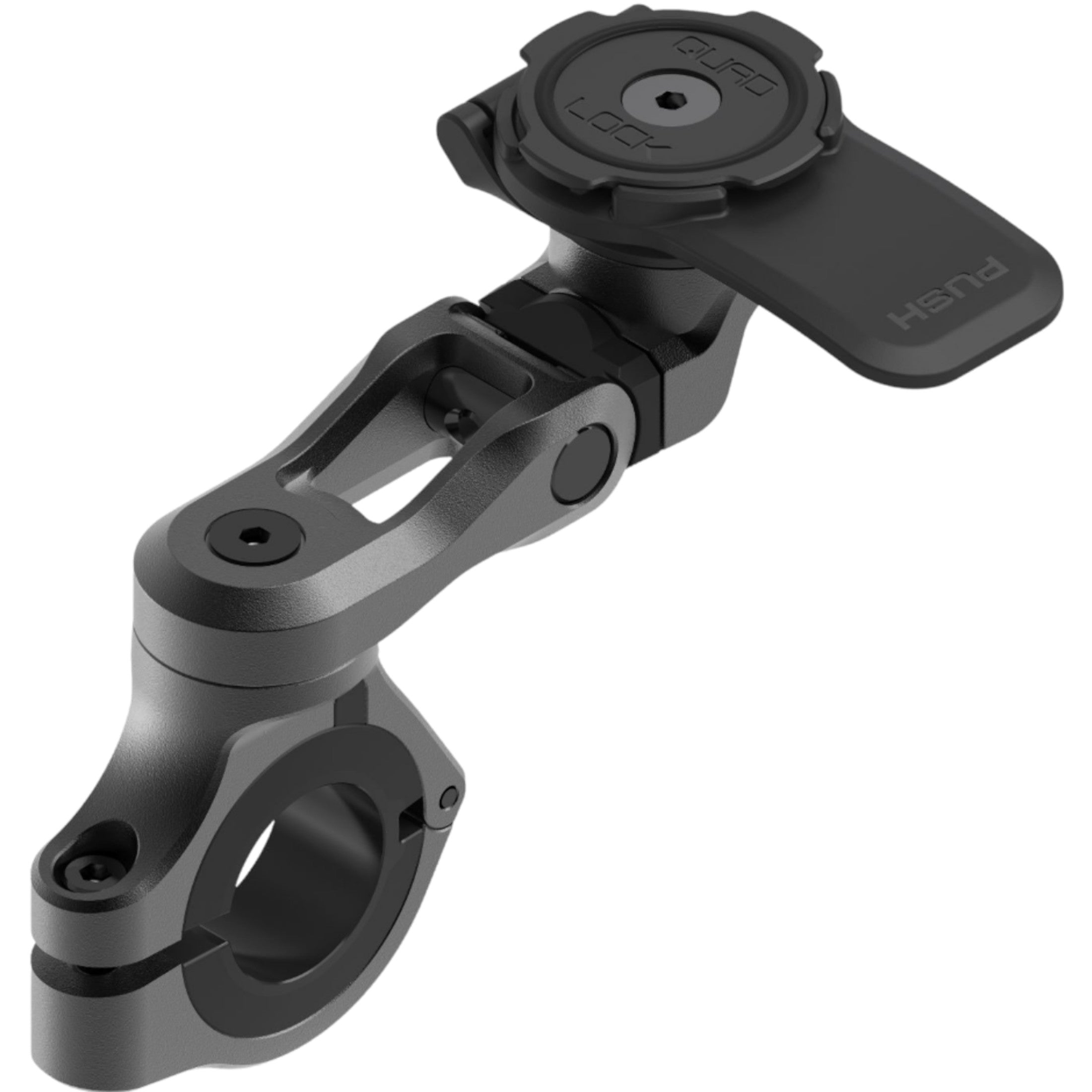 Quad Lock Motorcycle Handlebar Mount Pro Adjustable Phone Accessories - Black
