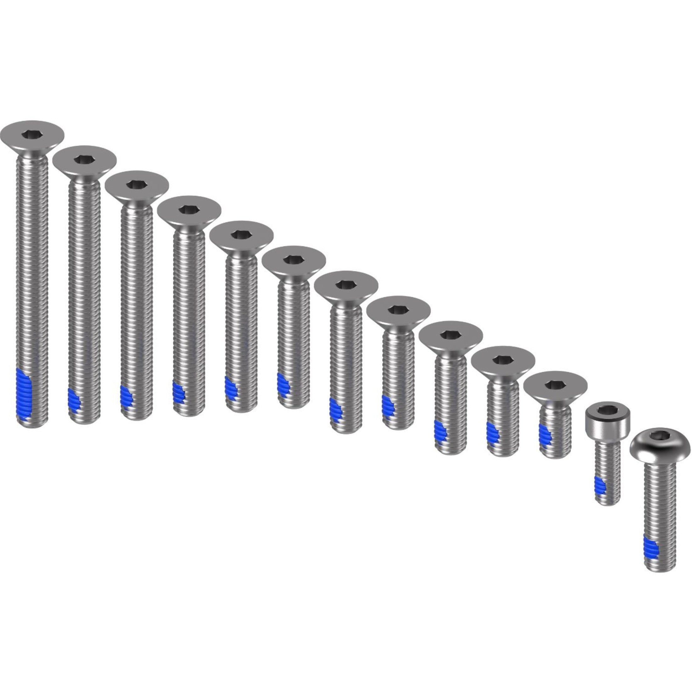 Quad Lock Replacement Screw Set V2 Phone Accessories - Silver