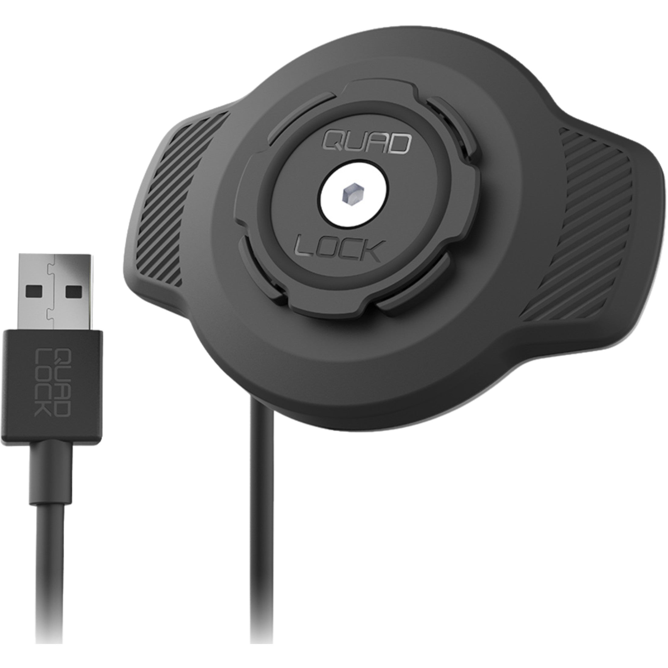 Quad Lock Waterproof Wireless Charging Head Phone Accessories - Black