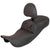 Saddlemen 2008-2024 FLHR, FLHT, FLHX & FLTR Ext. Reach Roadsofa Tri-Gripper Seat with Drivers Backrest Motorcycle Accessories