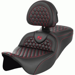 Saddlemen 2008-2024 FLHR, FLHT, FLHX & FLTR RoadSof HC Seat with Drivers Backrest Motorcycle Accessories