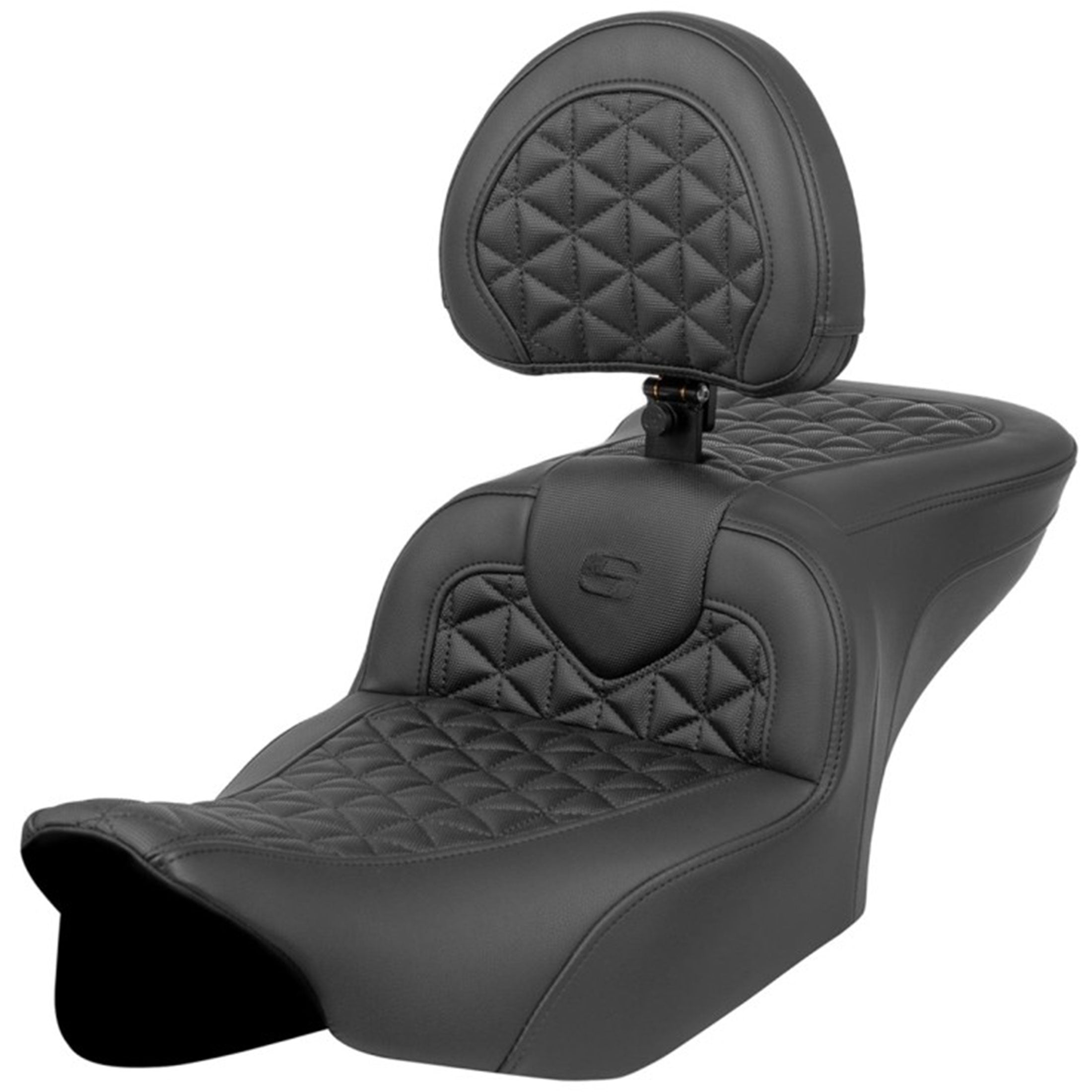 Saddlemen 2024-26 Road Glide / Street Glide | 2023-26 CVO Road Glide / Street Glide RoadSofa Tri-Gripper Seat w/Driver's Backrest Motorcycle Accessories-0801