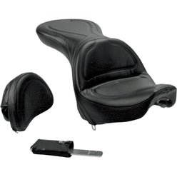 Saddlemen 2000-2007 FXSTD Softail Deuce Explorer Ultimate Comfort Seat With Driver's Backrest Motorcycle Accessories