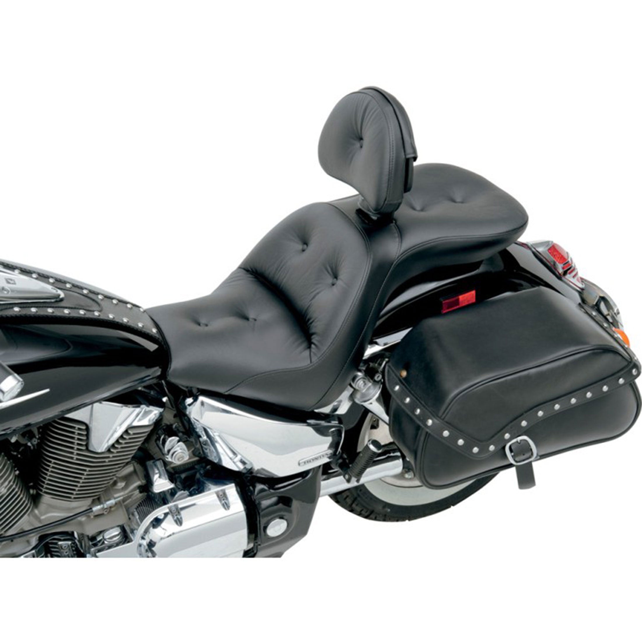 Saddlemen 2003-2009 VTX1300 R/S Explorer RS Seat with Driver's Backrest Motorcycle Accessories-0810