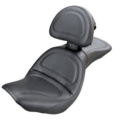 Saddlemen 2006-09 FXST/B/S Standard, 2007-17 FLSTF/B/S Fatboy Explorer Ultimate Comfort Seat with Driver's Backrest Motorcycle Accessories