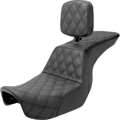 Saddlemen 2006-2017 Dyna Models Tour Step-Up Seat With Rider Backrest Seat Front & Rear LS Motorcycle Accessories