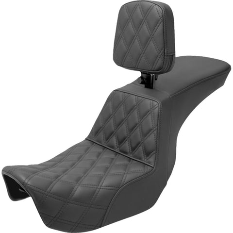 Saddlemen 2006-2017 Dyna Models Tour Step-Up Seat With Rider Backrest Seat Rider LS Motorcycle Accessories-0803