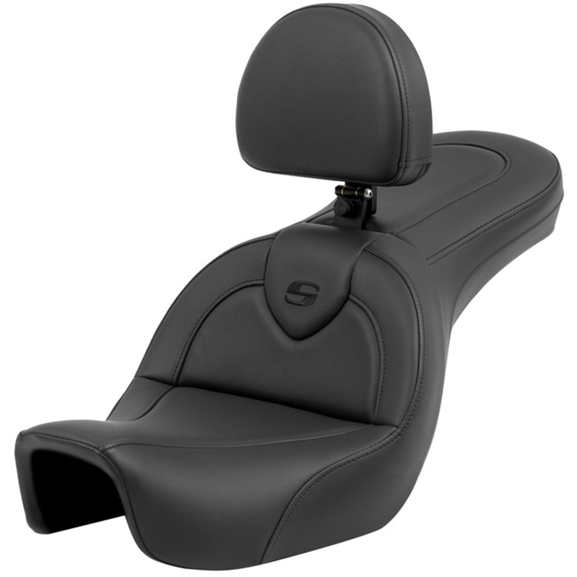 Saddlemen 2006-2017 FXD, FXDWG, FLD Dyna RoadSofa Seat with Driver's Backrest Motorcycle Accessories-0803