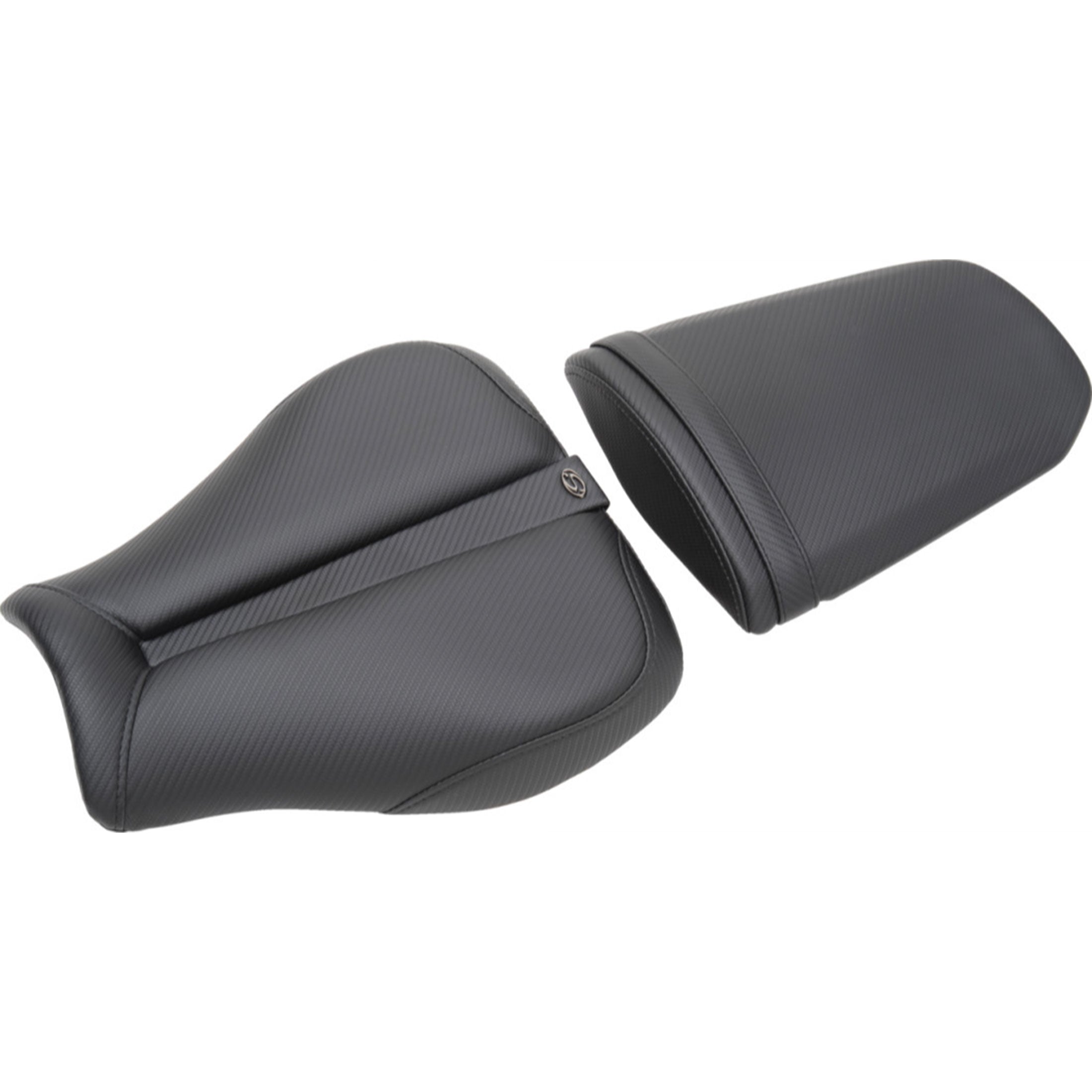 Saddlemen 2007-2023 CBR600RR Track CF Solo Seat with Matching Pillion Cover Motorcycle Accessories-0810