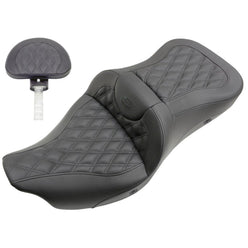 Saddlemen 2008-2023 FLHR, FLHT, FLHX & FLTR Heated Roadsofa LS Seat with Driver's Backrest Motorcycle Accessories