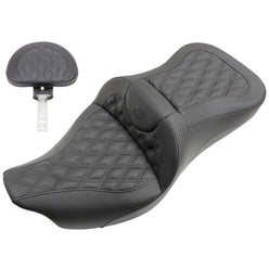 Saddlemen 2008-2024 FLHR, FLHT, FLHX & FLTR Extended Reach Roadsofa LS Seat with Driver's Backrest Motorcycle Accessories