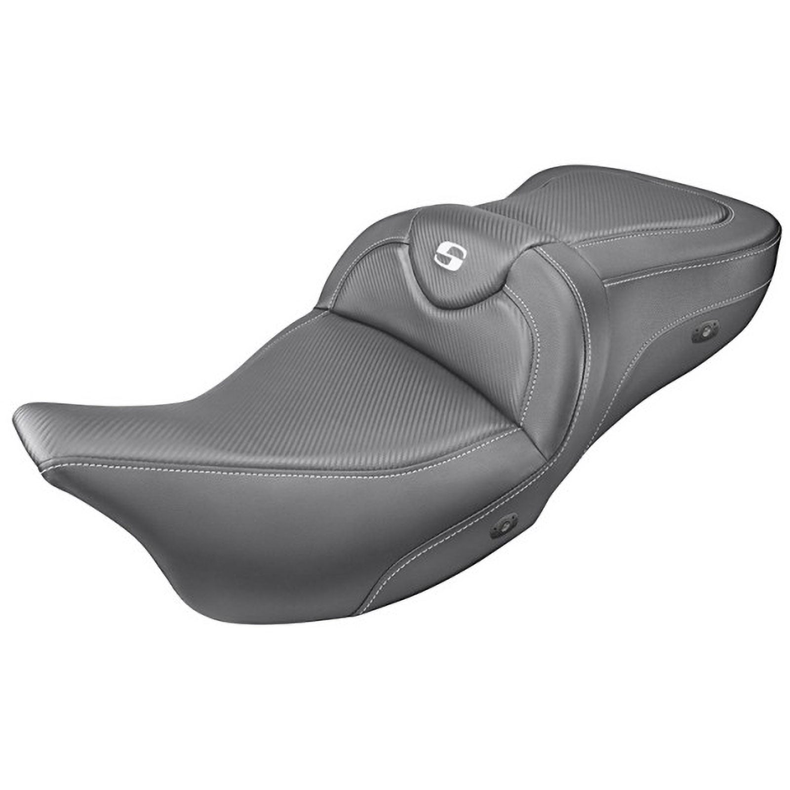 Saddlemen 2008-2024 FLHR, FLHT, FLHX & FLTR Heated Roadsofa CF Seat Motorcycle Accessories-0801