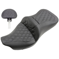 Saddlemen 2008-2024 FLHR, FLHT, FLHX & FLTR Roadsofa LS Seat with Driver's Backrest Motorcycle Accessories