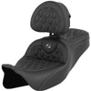 Saddlemen 2008-2024 FLHR, FLHT, FLHX & FLTR Roadsofa LS Seat with Driver's Backrest Motorcycle Accessories