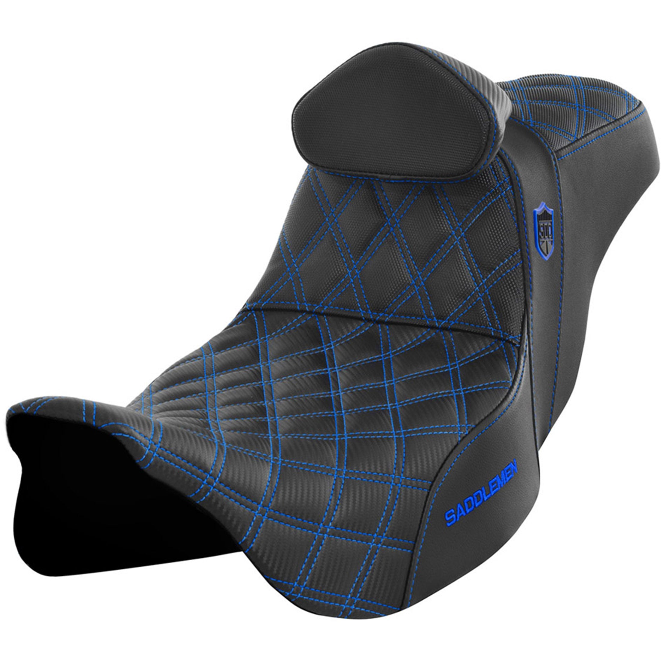 Saddlemen 2008-2024 FLHR, FLHT, FLHX & FLTR SDC Pro Series Performance Gripper Seat w/ Driver's Lumbar Rest Motorcycle Accessories-0801