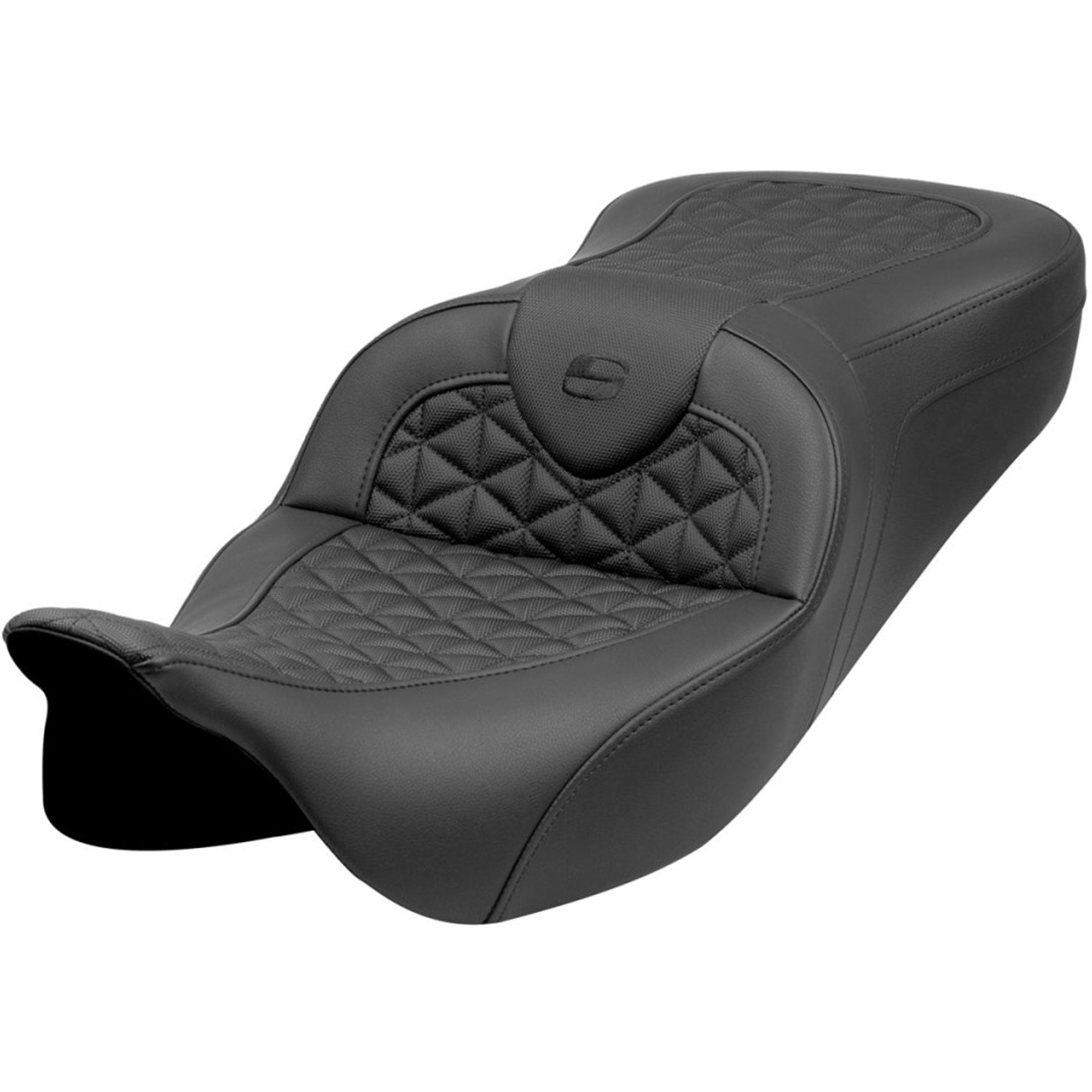 Saddlemen 2008-2024 FLHR, FLHT, FLHX & FLTR Standard Reach Roadsofa Tri-Gripper Seat Motorcycle Accessories-0801