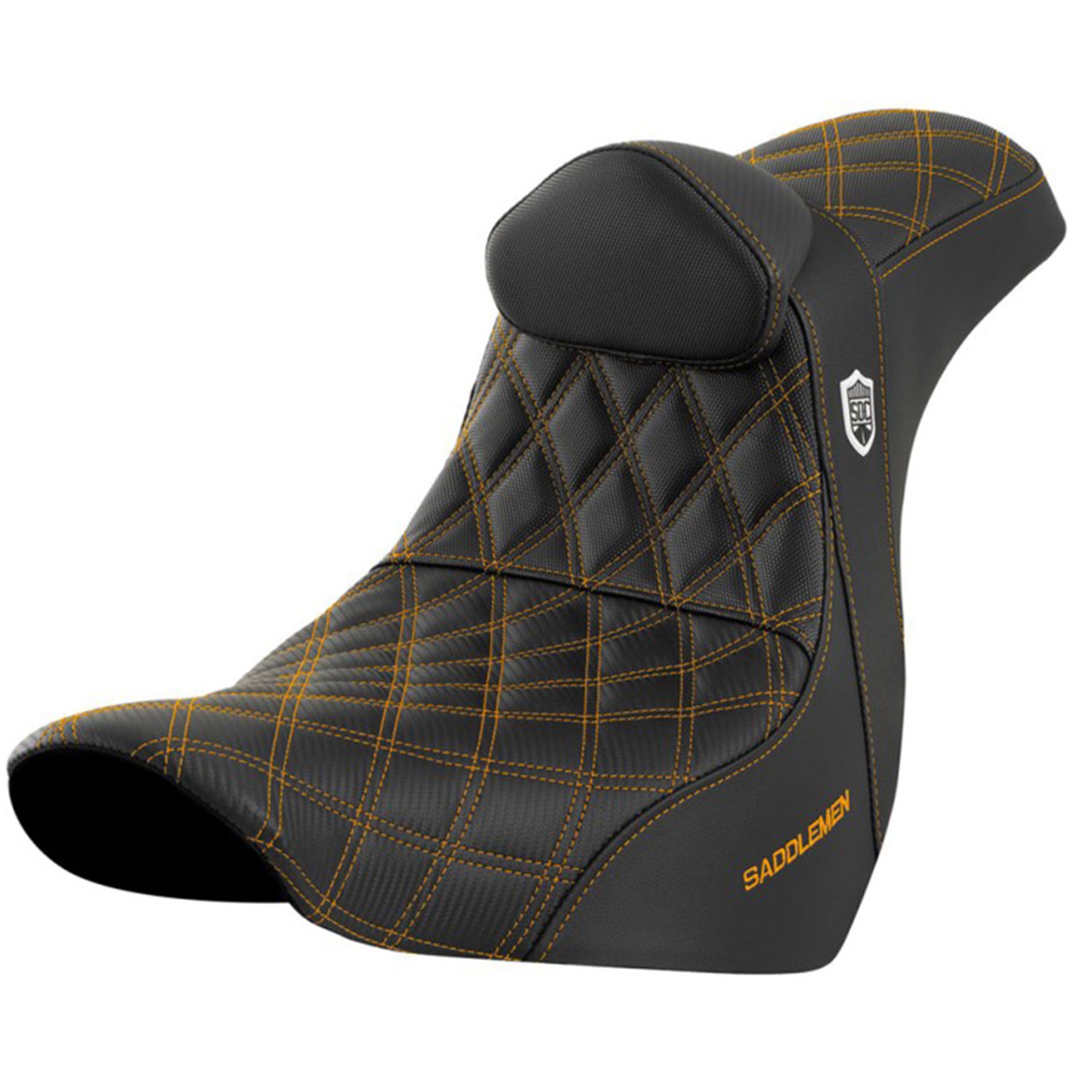 Saddlemen 2018-2025 Low Rider FXLR/FLXRS/FLXRST, Sport Glide FLSB Pro Series SDC Performance Gripper Seat with Lumbar Rest Motorcycle Accessories-0802