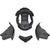 Scorpion EXO-R320 Kwikwick II Snaps Liner/Cheek Pad Kit Helmet Accessories