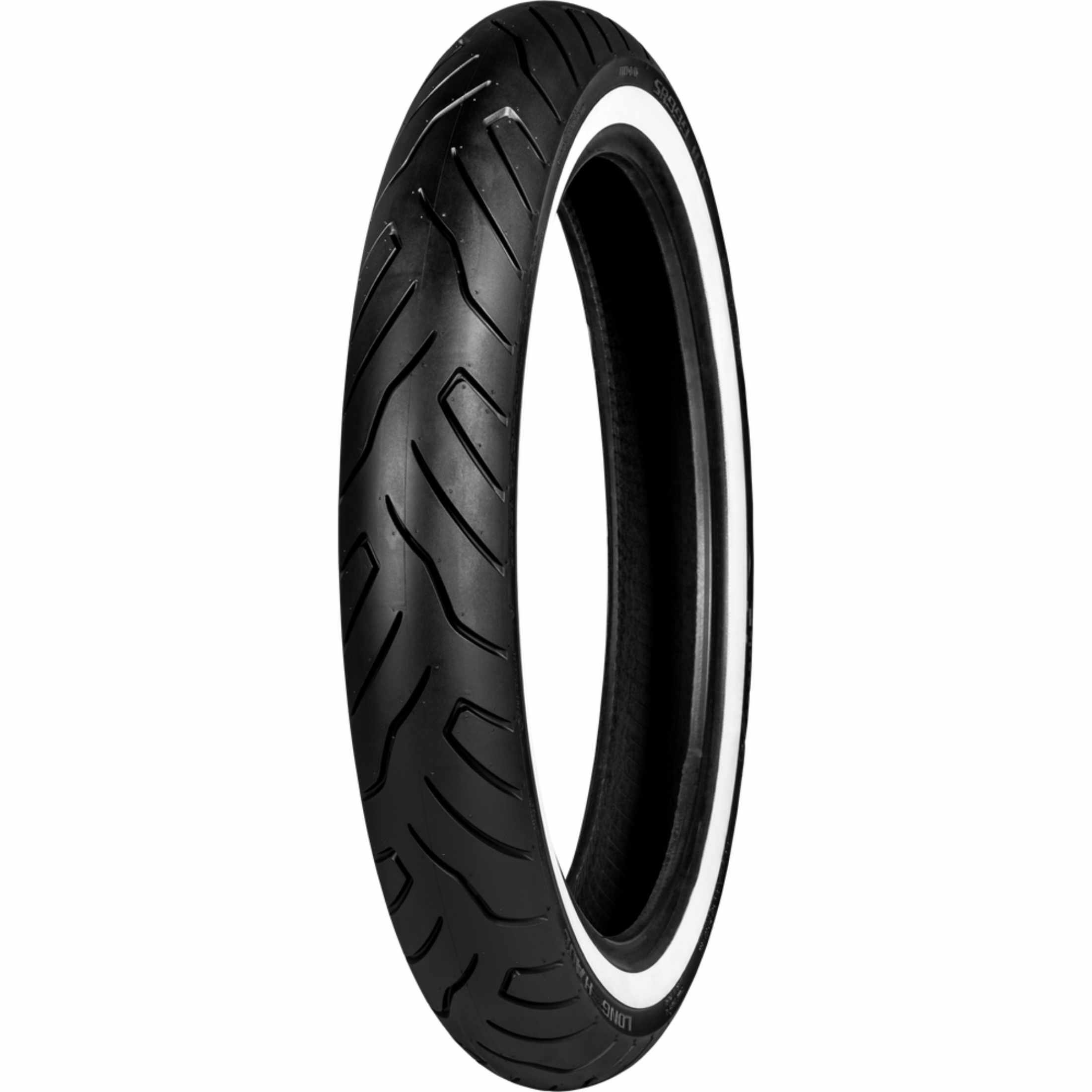 Shinko SR 999 Long Haul White Wall 17" Front Cruiser Tires-87-4936