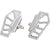 Thrashin Supply Dyna/FXR/Sportster/Touring/2017 & Down Softail Apex Mini Floorboards Harley-Davidson Cruiser Footpegs