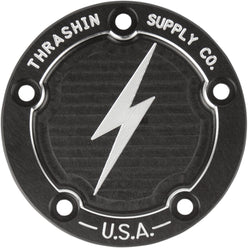 Thrashin Supply Twin Cam 5-Hole Dished Points Cover Harley-Davidson Cruiser Motorcycle Accessories