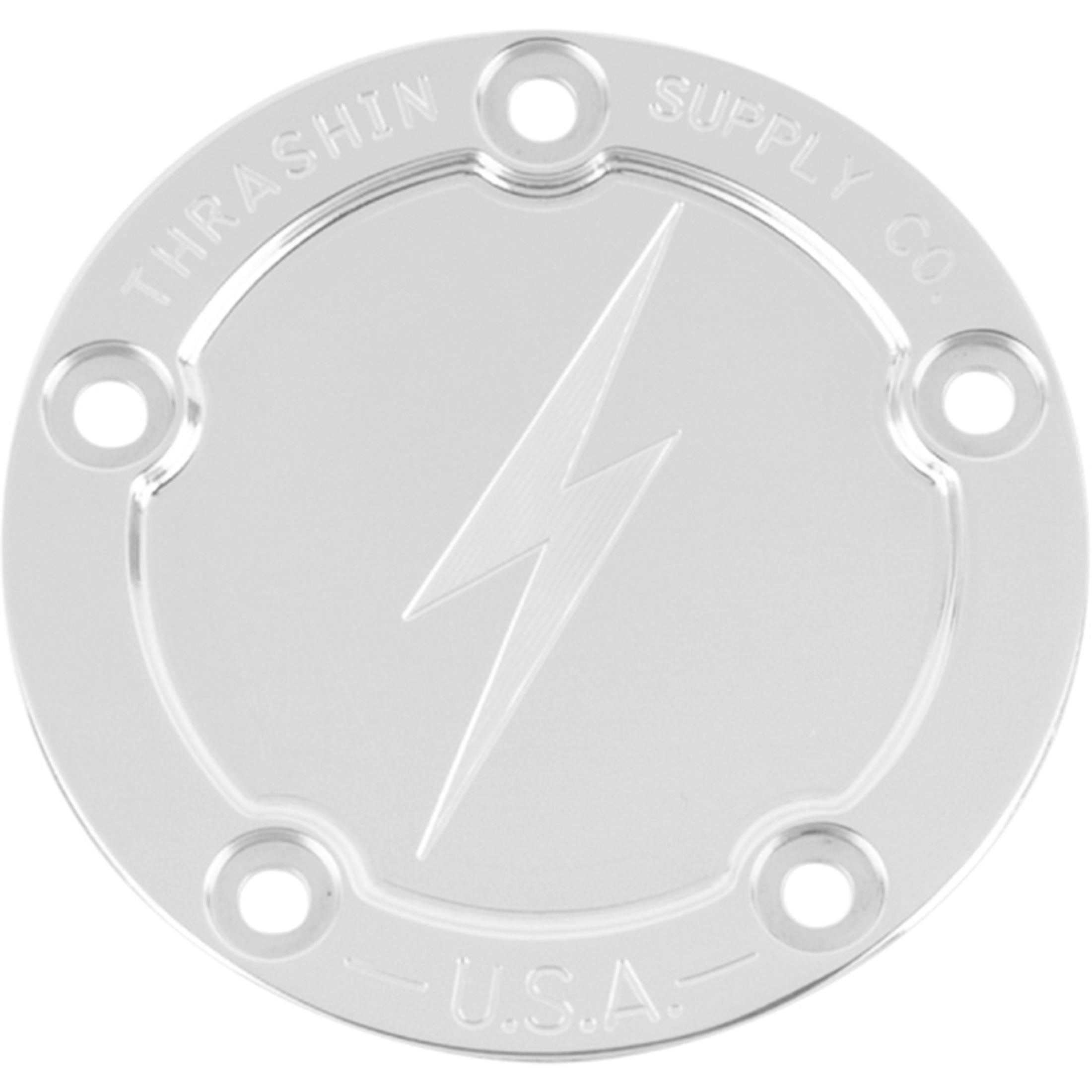 Thrashin Supply Twin Cam 5-Hole Dished Points Cover Harley-Davidson Cruiser Motorcycle Accessories-0940