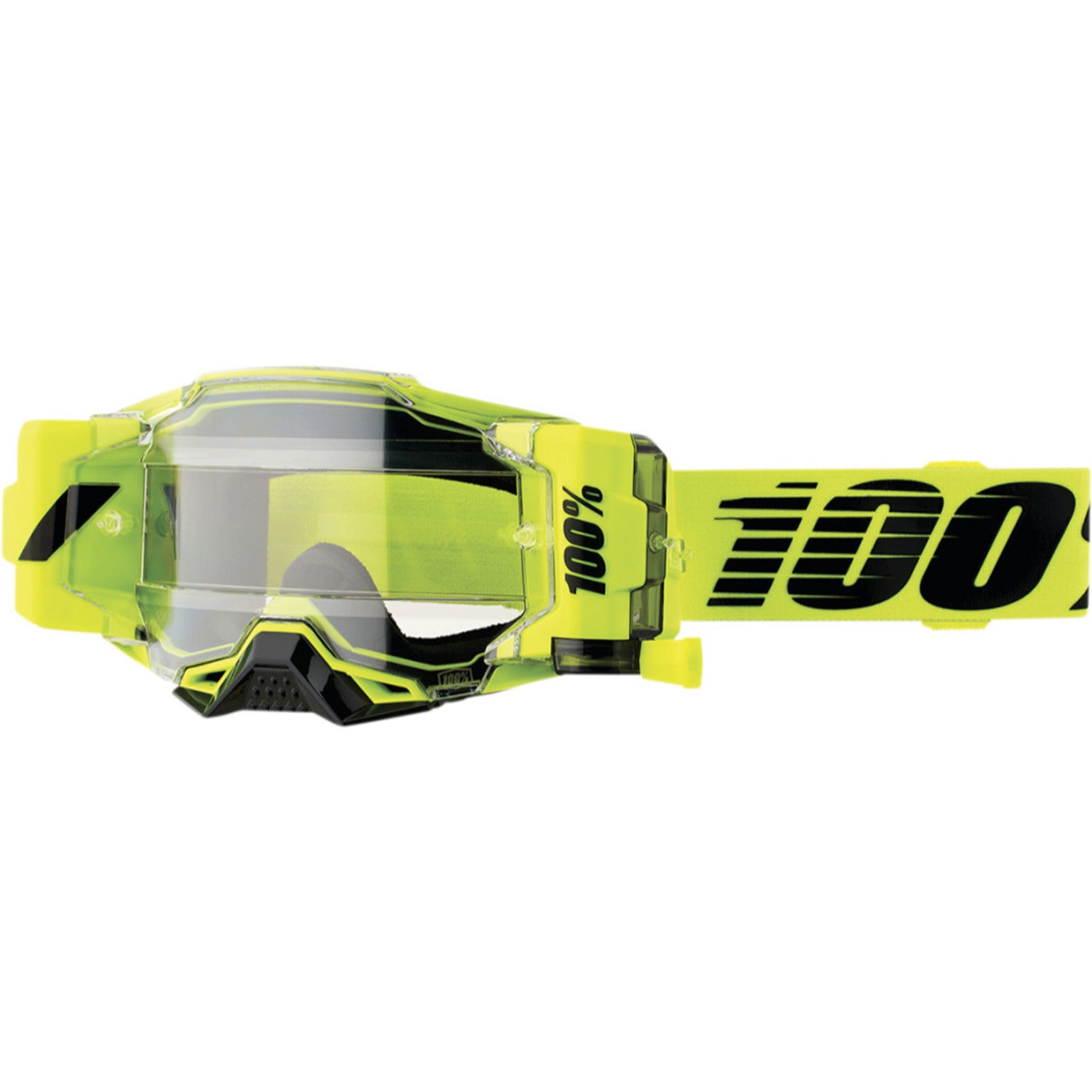 scrape gear goggles 100% Armega Forecast Nuclear Citrus Adult Off-Road Goggles