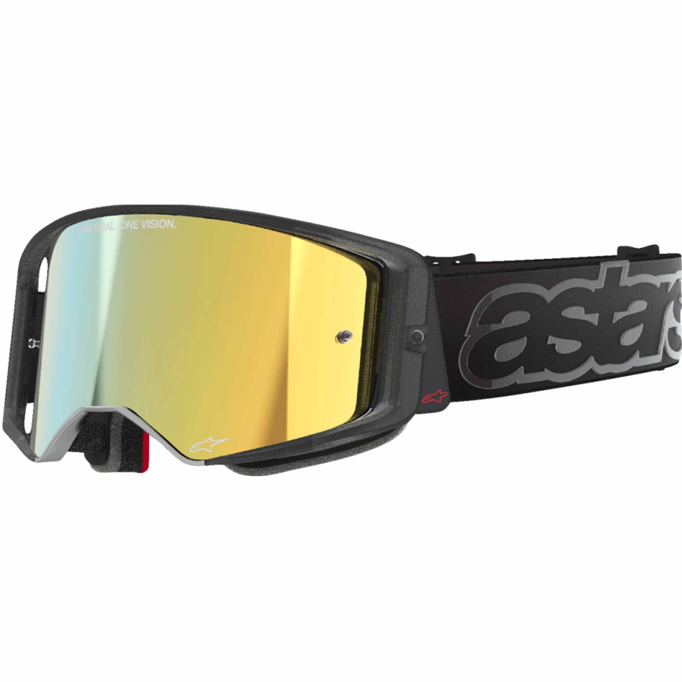 off road goggles Alpinestars Supertech Vision Vista Goggles Blue/Yellow/Purple/Mirror Red