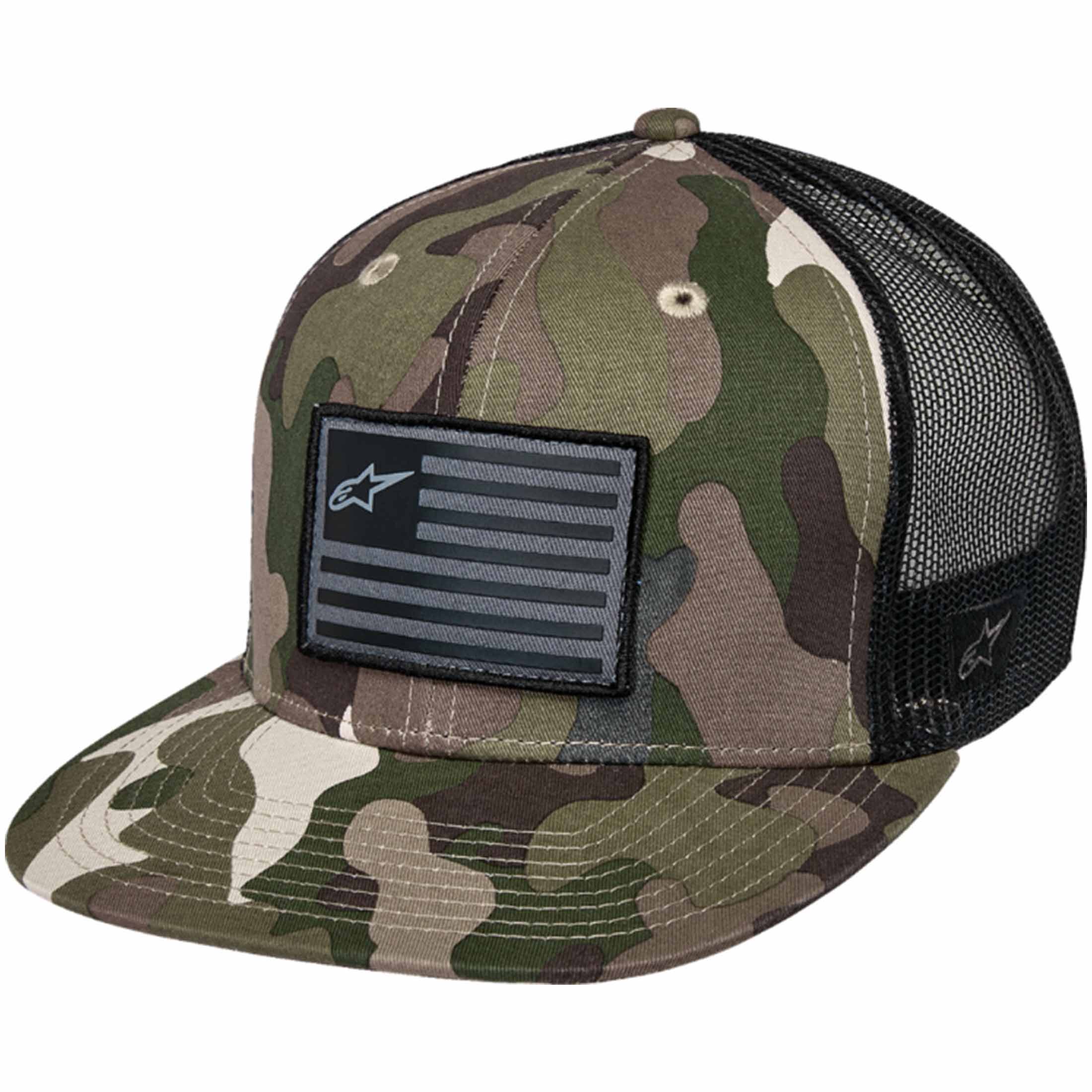 Alpinestars Flag Flat Men's Trucker Adjustable Hats-2501