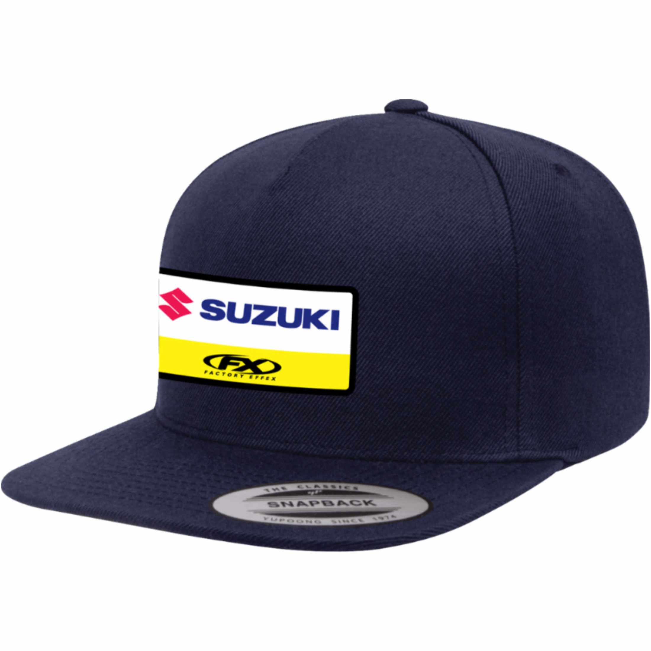 Factory Effex Suzuki Victory Adult Snapback Adjustable Hats-2501