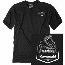 Factory Effex Kawasaki Track Men's Short-Sleeve Shirts
