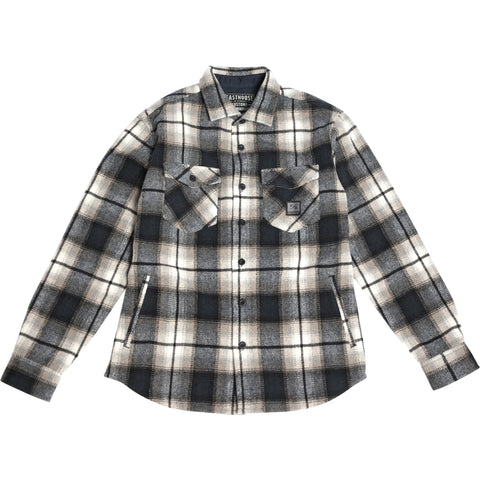 Fasthouse Folsom Heavyweight Flannel Men's Button Up Long-Sleeve Shirts-3297