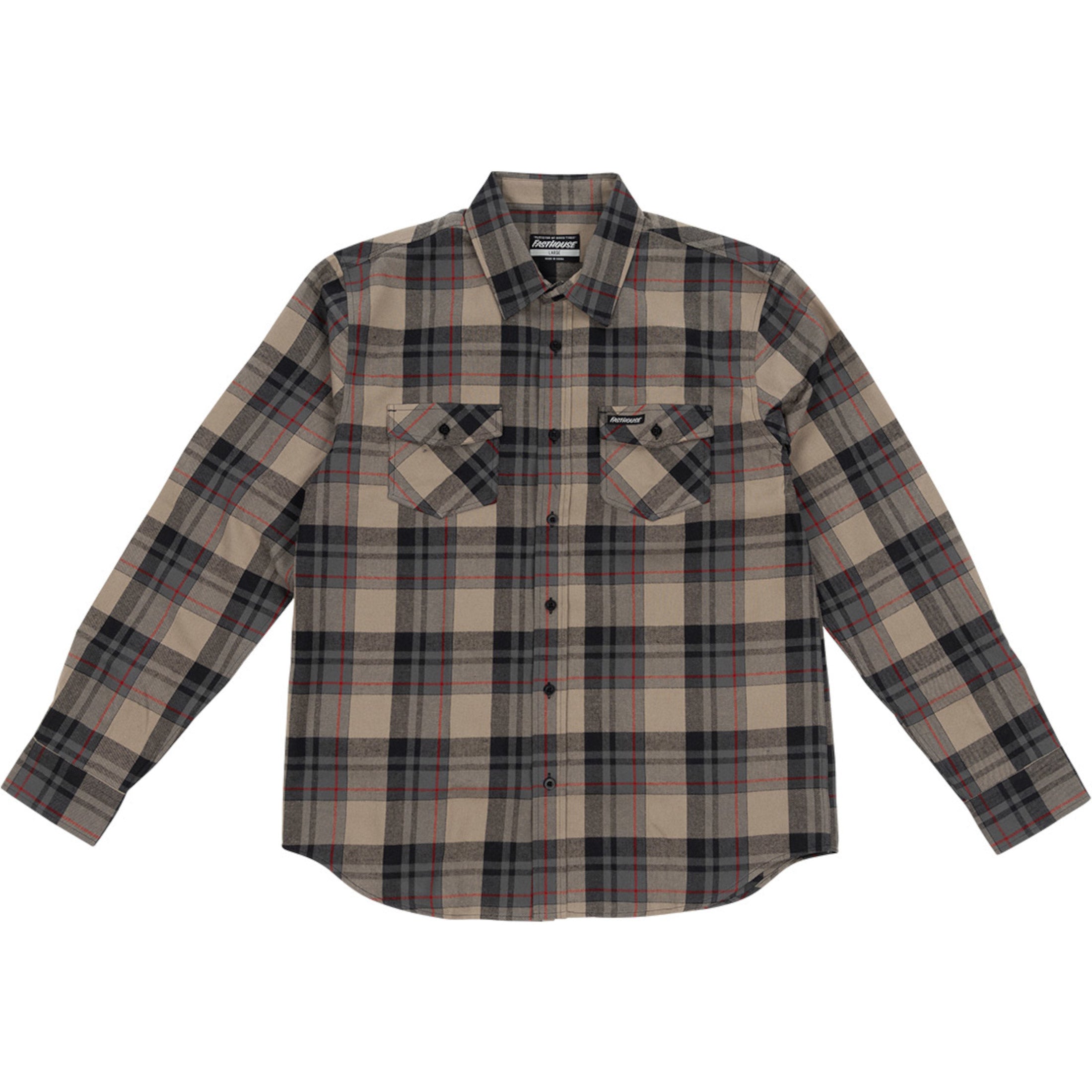 Fasthouse Saturday Night Special Flannel Men's Button Up Long-Sleeve S-3297