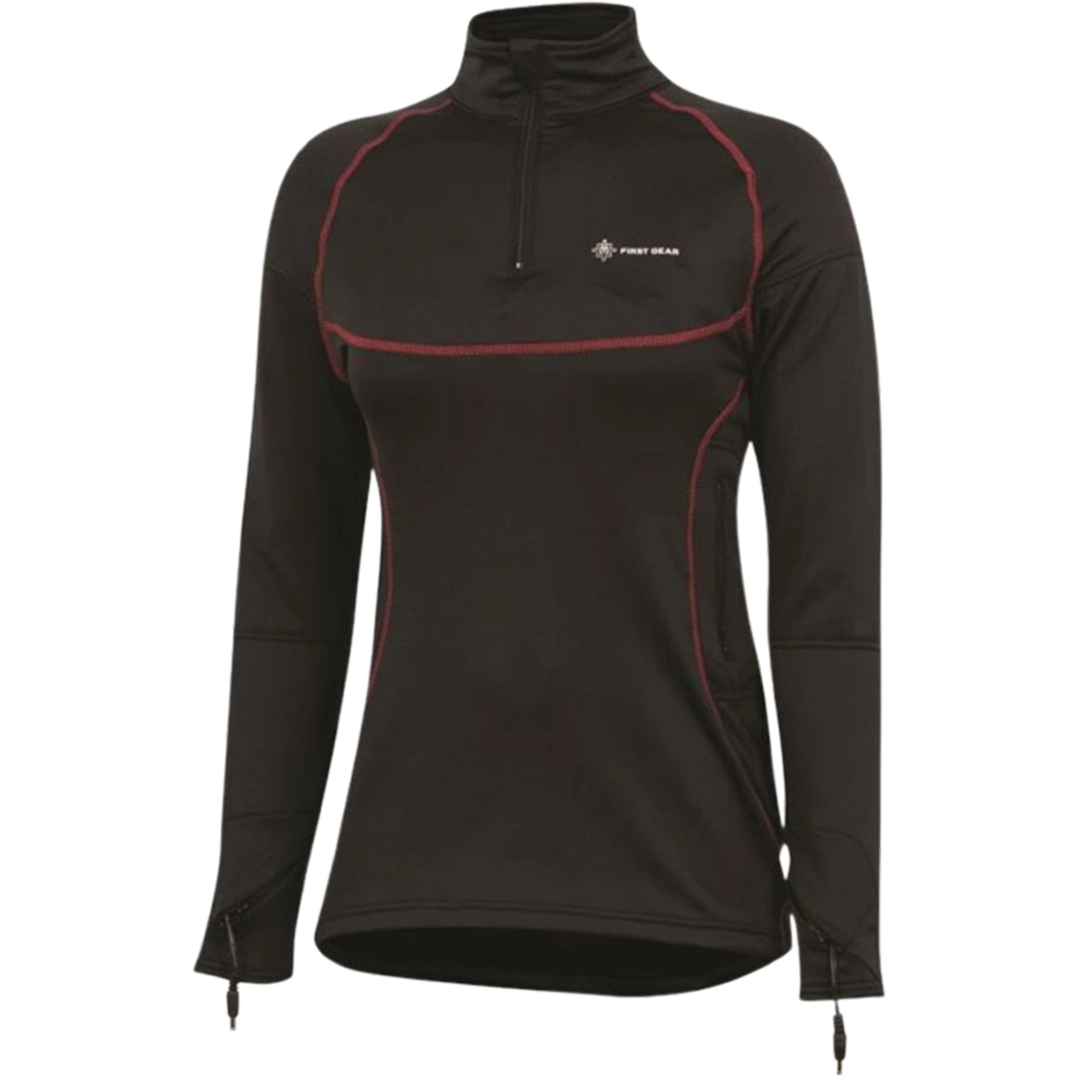 FirstGear Heated Base Layer LS Shirt Women's Off-Road Body Armor - Black