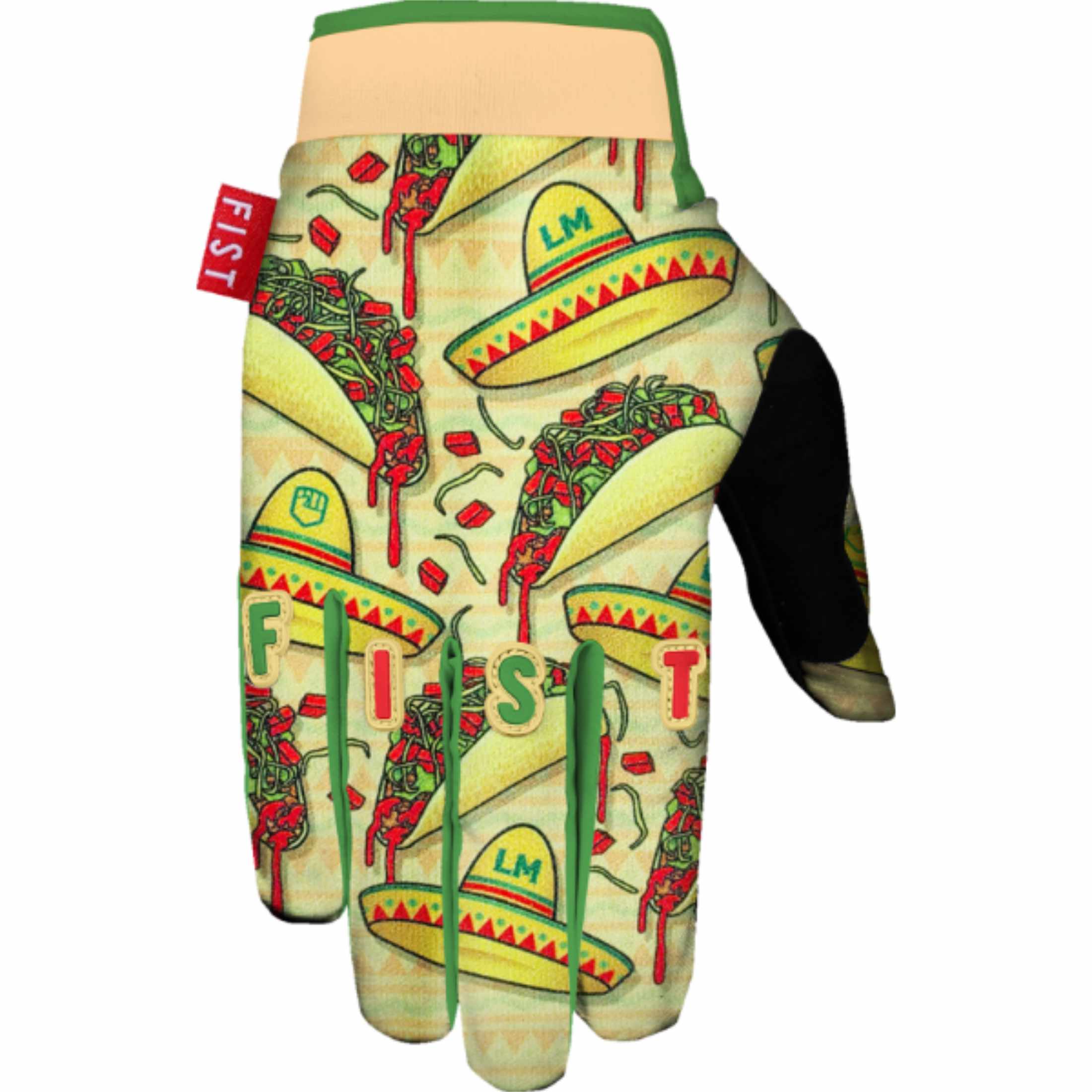 Fist Handwear Strapped Logan Martin Red Label Taco Tuesday Youth Off-Road Gloves-3332