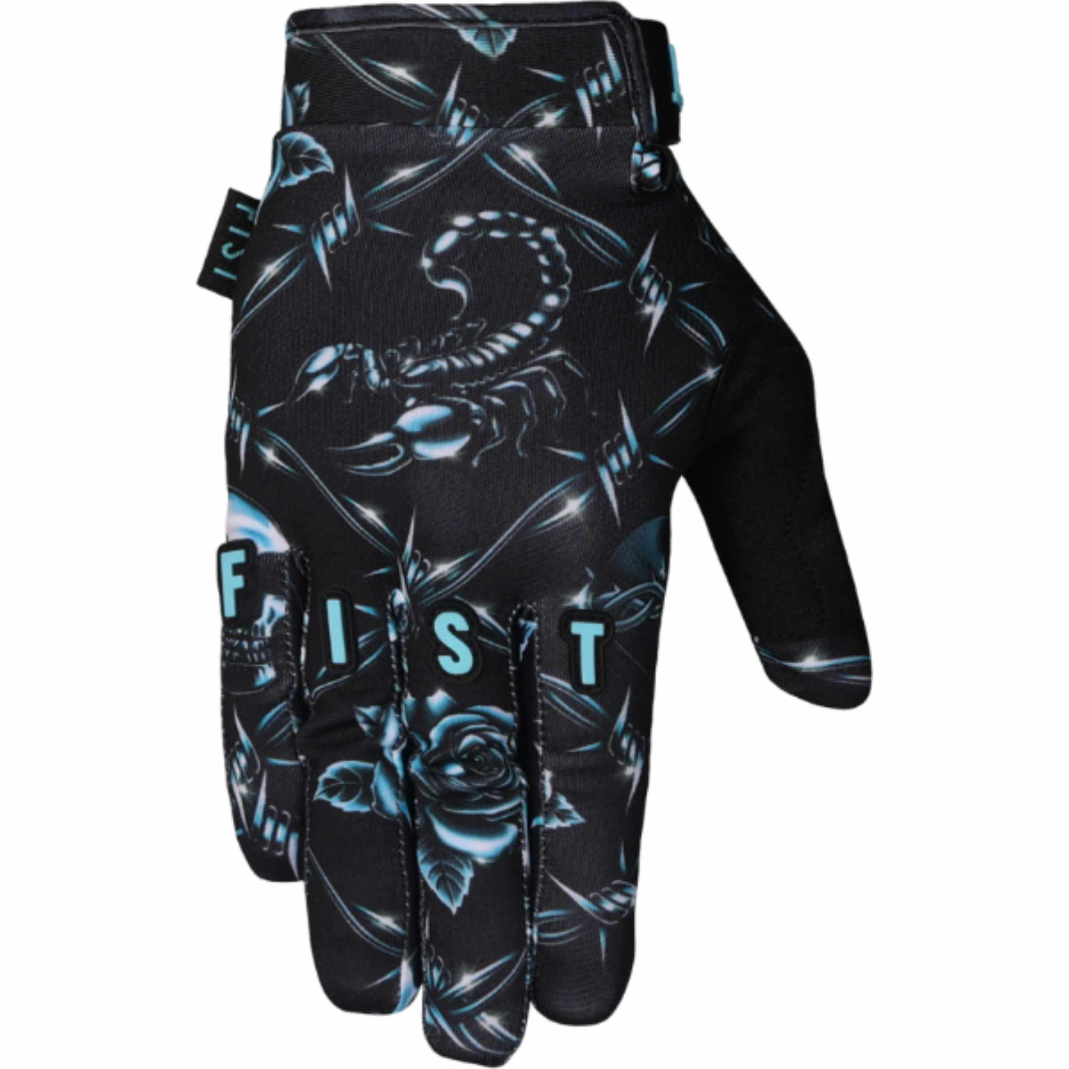 Fist Chrome Gloves Black XS