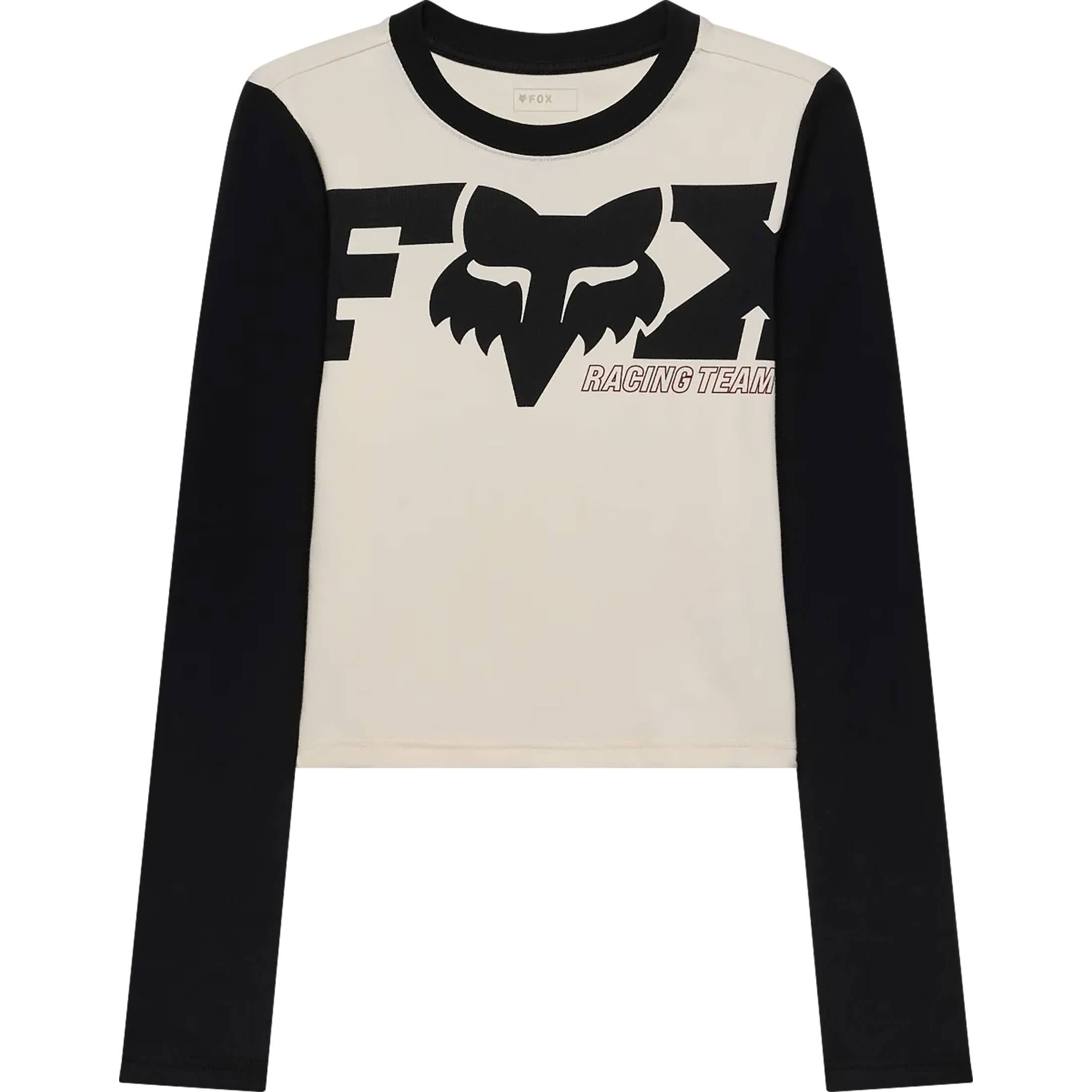 Fox Racing Coldpress Rib Top Women's Long-Sleeve Shirts - Pearl White