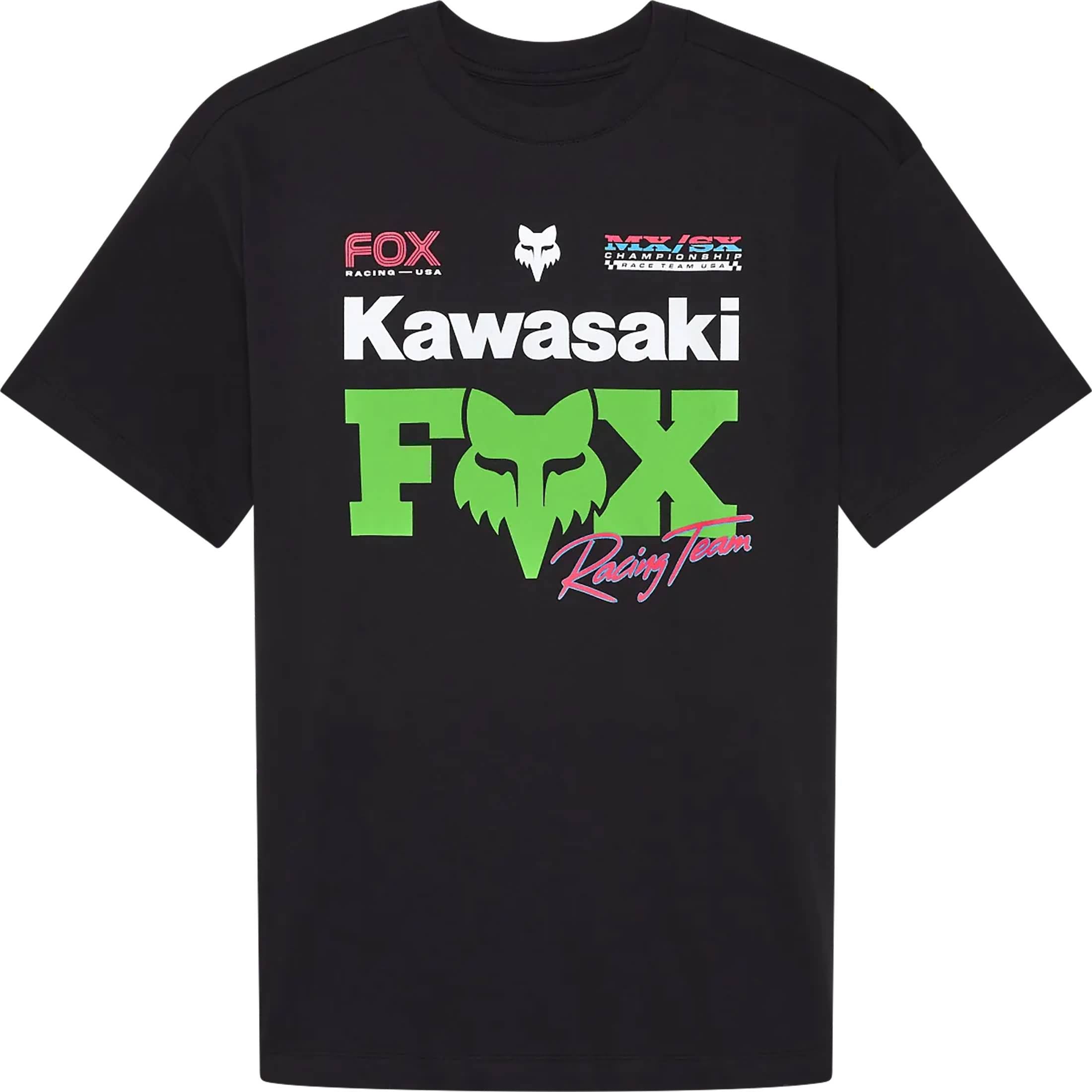 Fox Racing Fox x Kawasaki Oversized Women's Short-Sleeve Shirts - Black