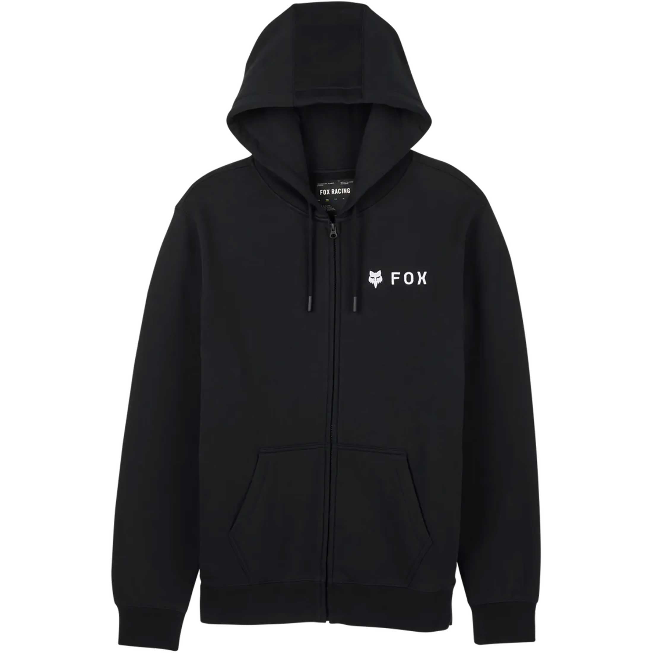 Fox Racing Absolute Fleece Men's Hoody Zip Sweatshirts - Black